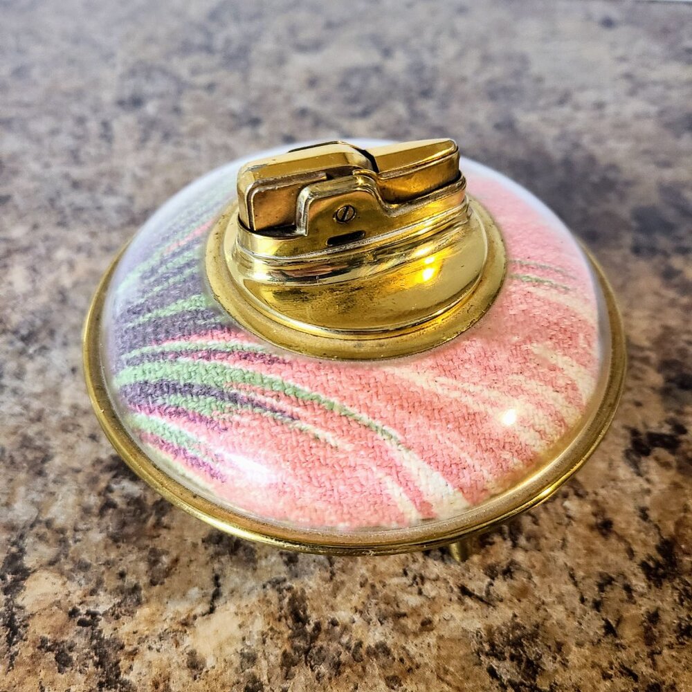 1955 Ronson 'Decor' UFO Table Lighter, Petrol Lighter, Made In USA, Works Great! - Picture 5 of 11
